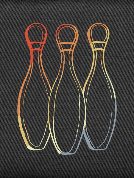 Bowling Sketch Retro Look