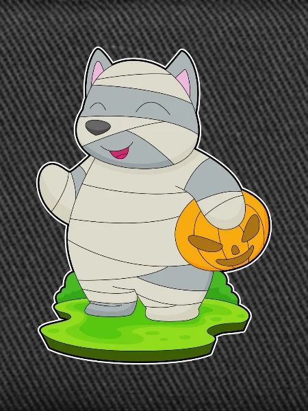 Cat Halloween Mummy