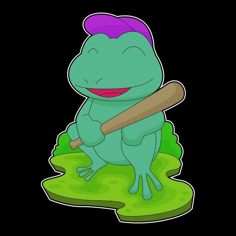 Grenouille Baseball Batte de Baseball