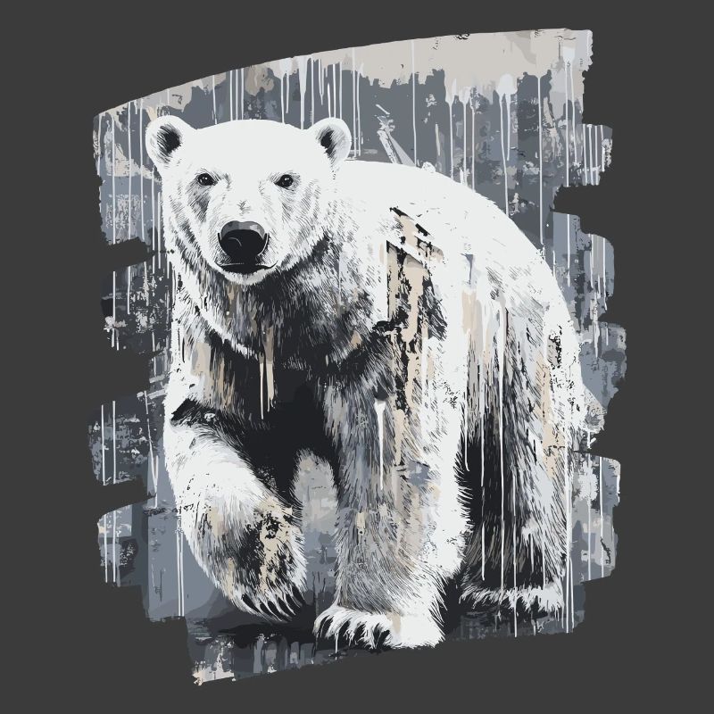 Eisbär Graffiti Sprayer