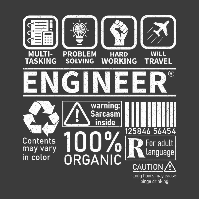 engineer multitasking problem solving hard working