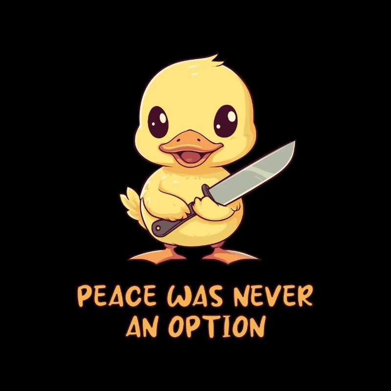 Peace was never an option Duck Meme