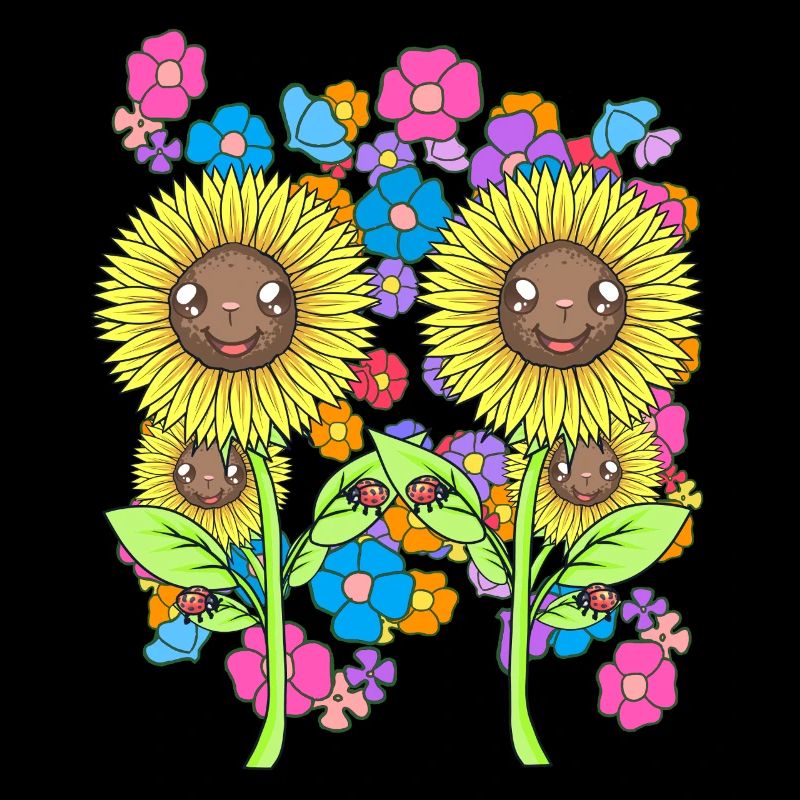 Summer Flowers Flower Ladybug Sunflower