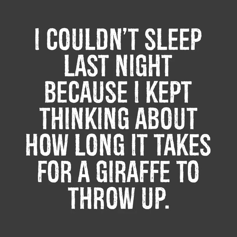 I couldn't sleep last night because I kept think