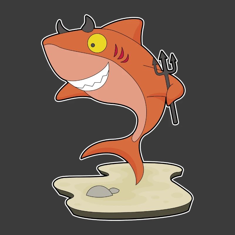 Shark Halloween Devil