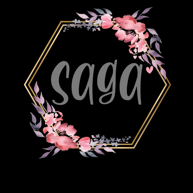 Saga Mädchen Name personalisiertes Geschenk