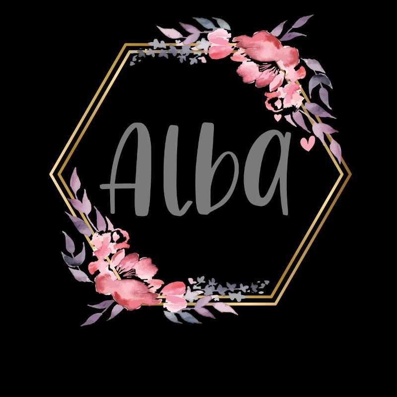 Alba Mädchen Name personalisiertes Geschenk