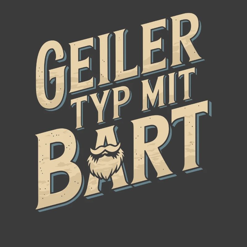 Geiler Typ Mit Bart Bartträger Barbier Vollbart
