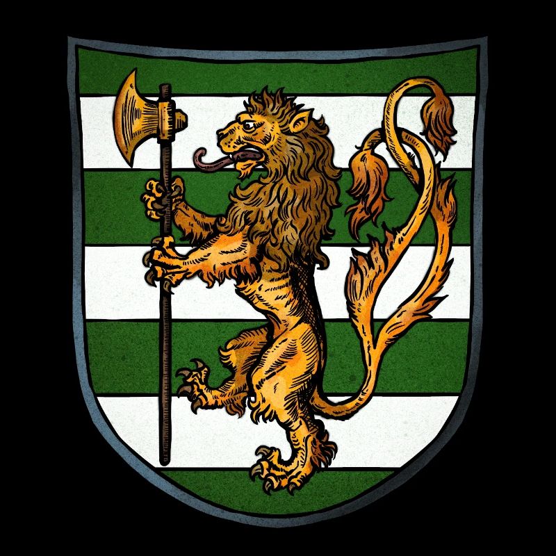 Wappen gold Löwe