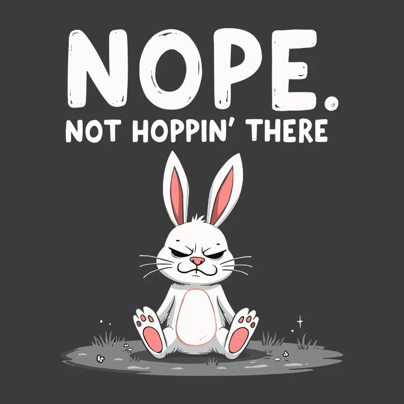 Grumpy Bunny Sarcastic Animal Design