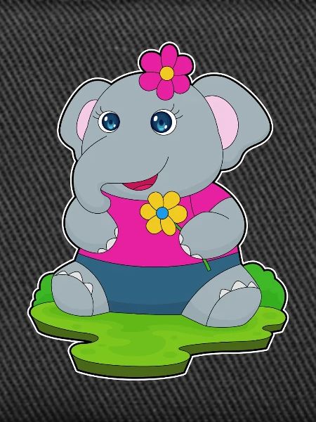 Éléphant mignon