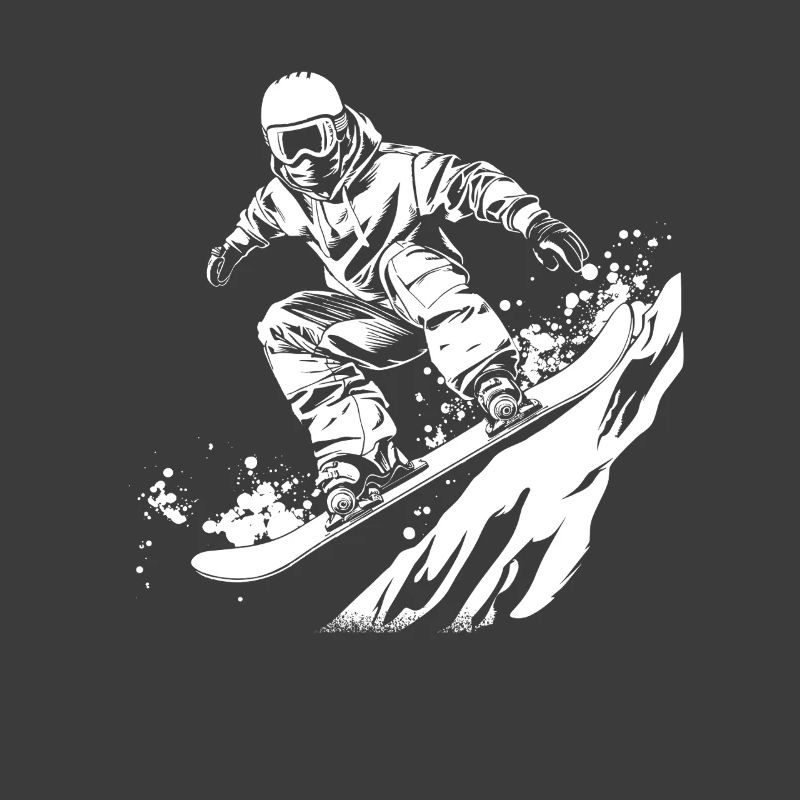 Dessin de snowboarder
