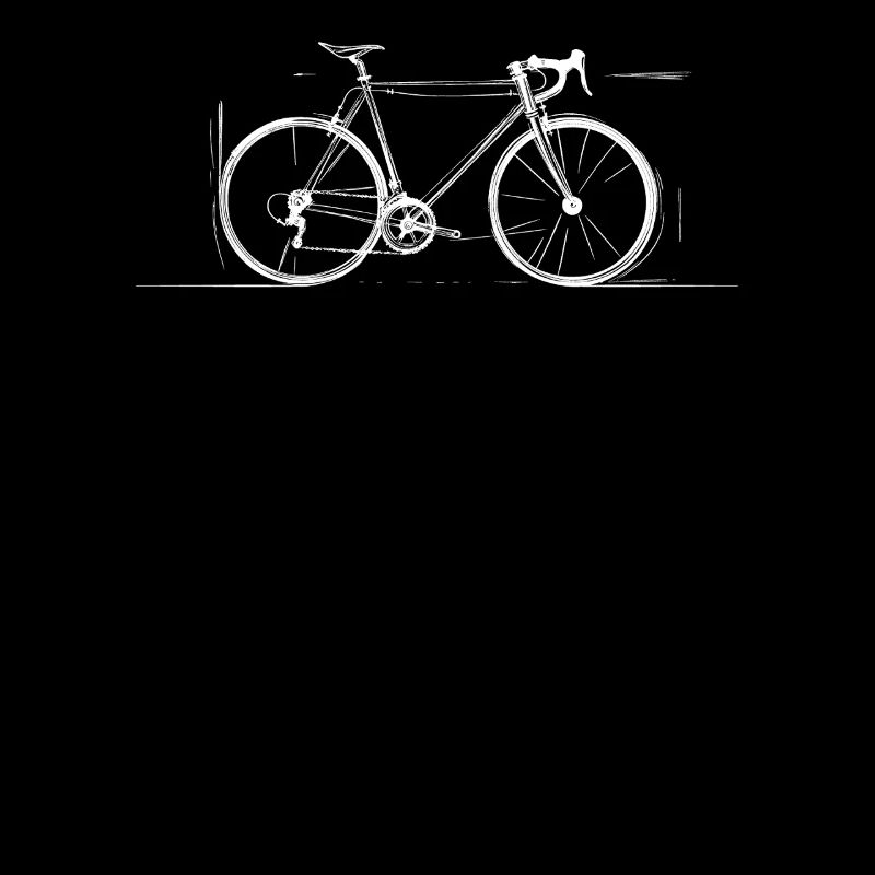 Bicycle Line Art Stylish Design for Bikers
