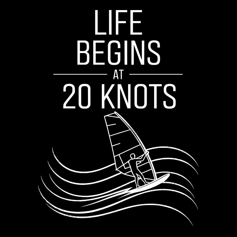 Windsurfing Life Begins At 20 Knots Windsurfer