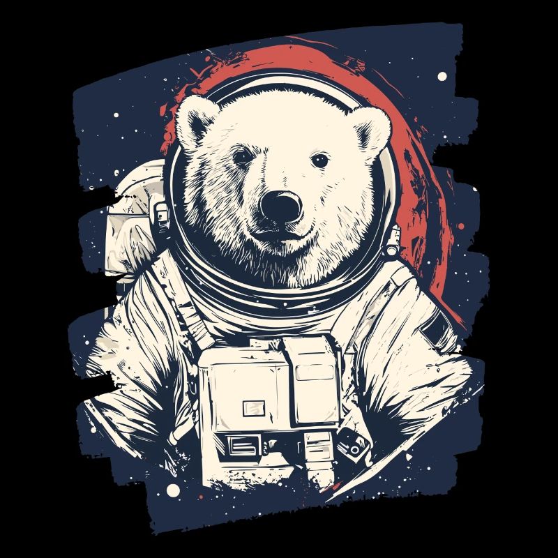 Eisbär Astronaut