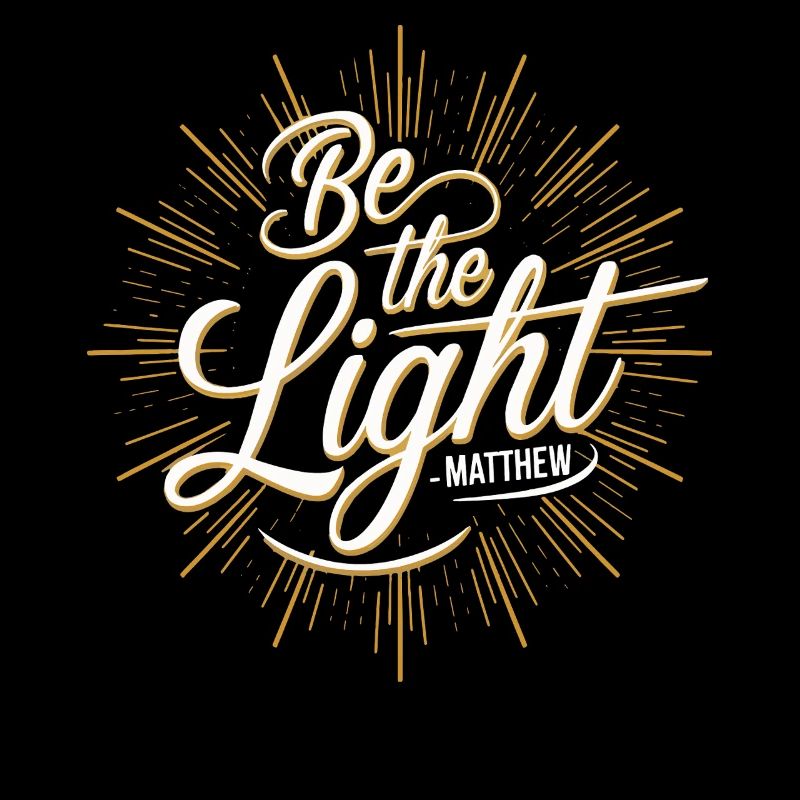 Sei das Licht | Matthäus Bibelvers Christliche Kunst