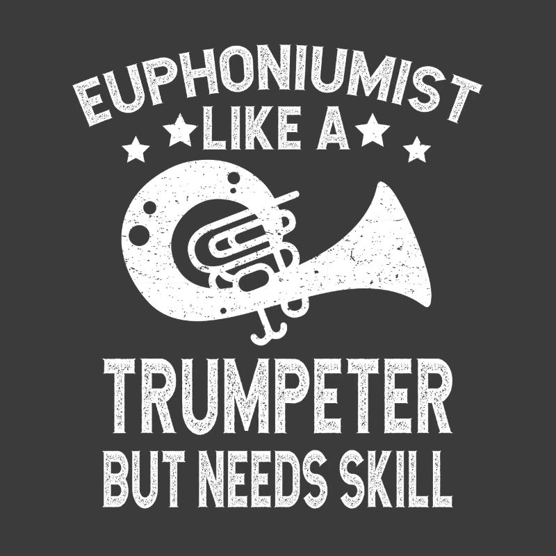 Bariton Player Trumpeter Needs Skill Euphonium