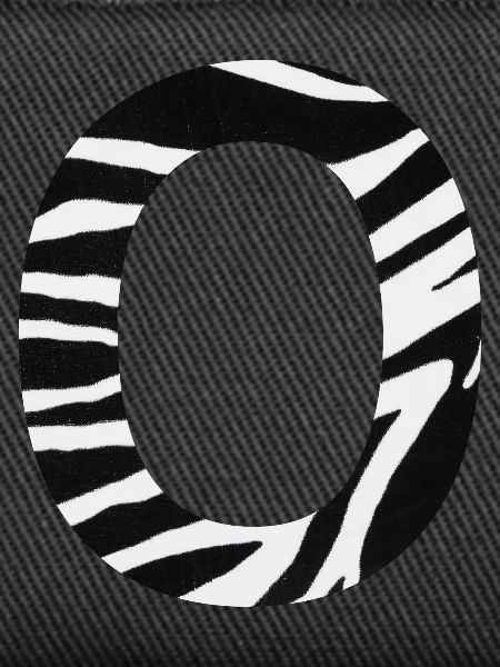 Letter o zebra