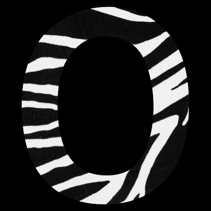 Letter o zebra