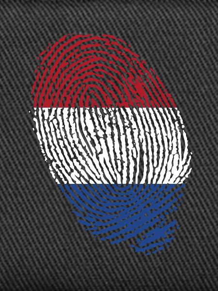 Netherlands flag fingerprints