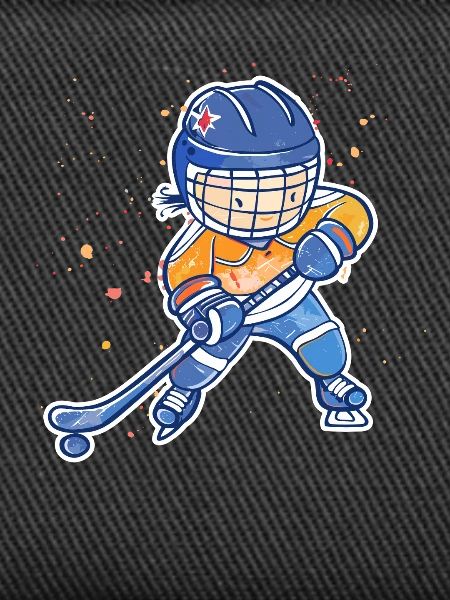 Kleiner Eishockeyspieler