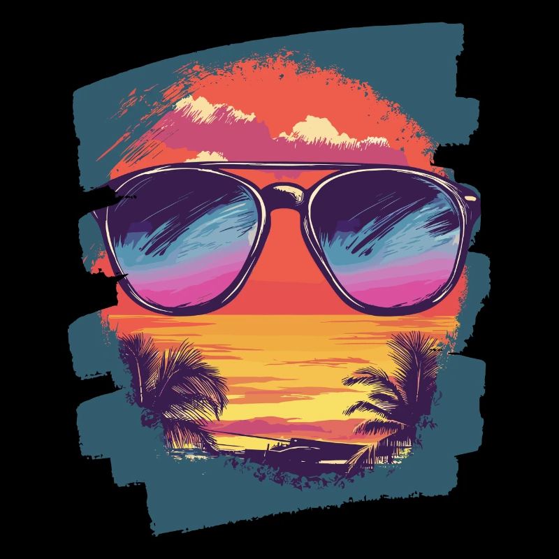 Sunglasses Summer Palm Trees