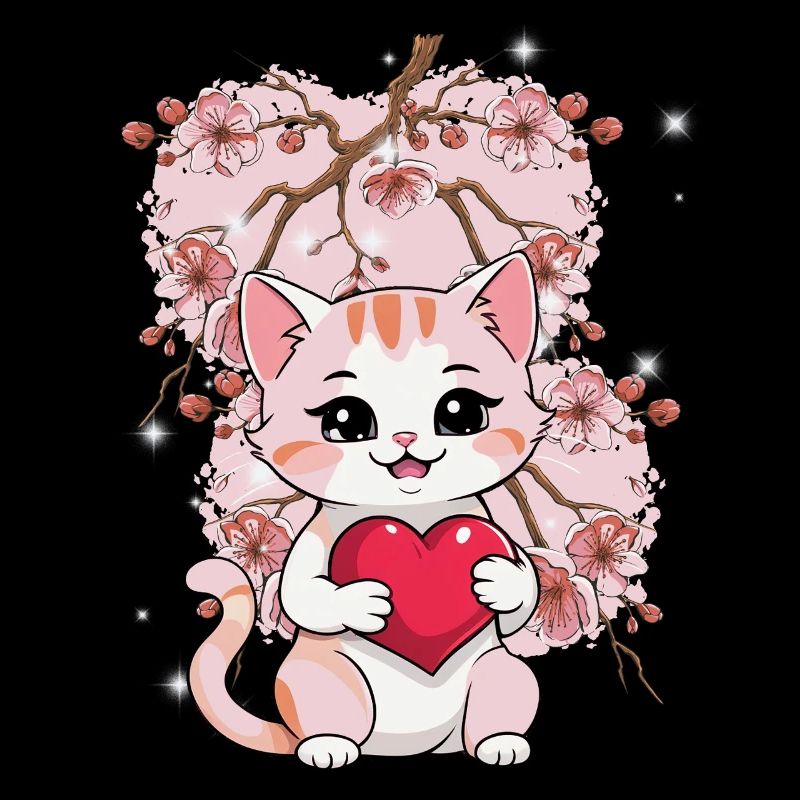 Chat Chats Chaton Coeur Saint-Valentin