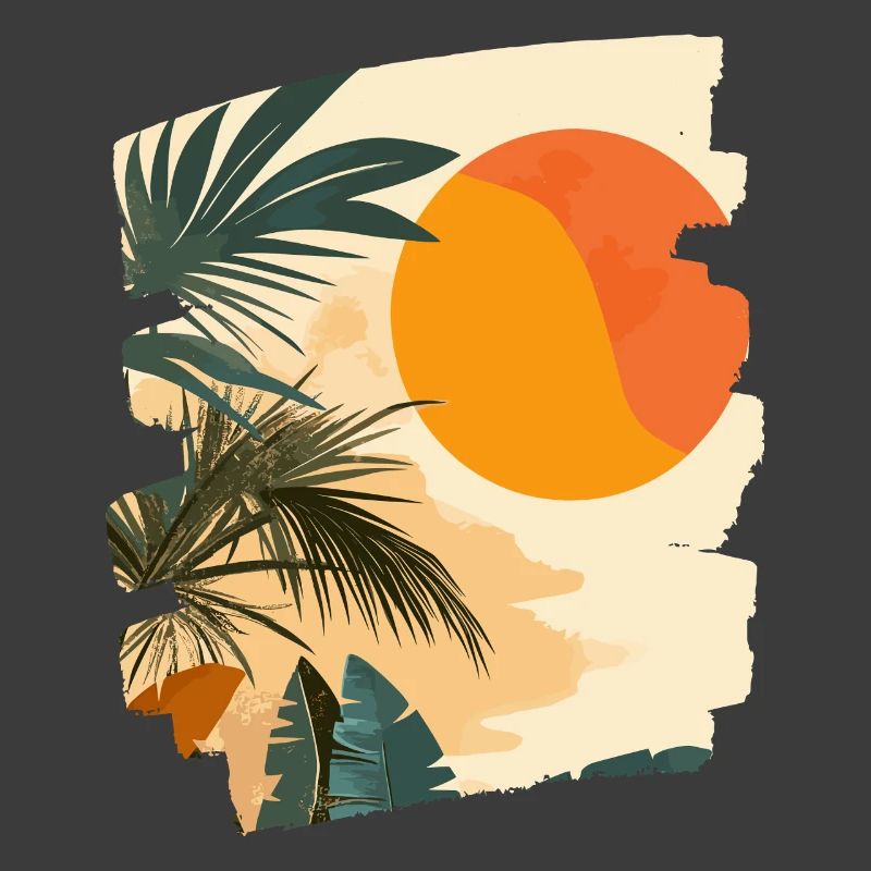 Summer Palm Tree Sunset