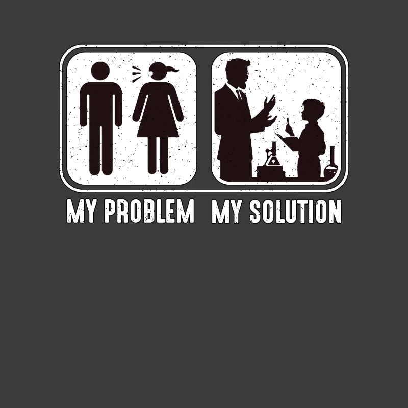 STEM Teacher My Problem My Solution Pictogram Dad