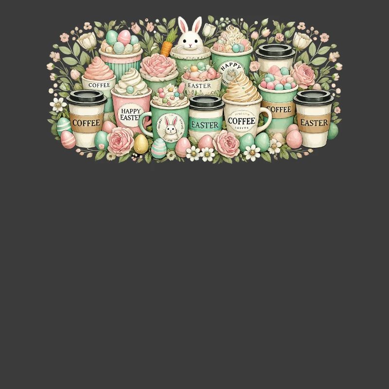 Easter Coffee Lovers Easter Bunny Coffee Drinker