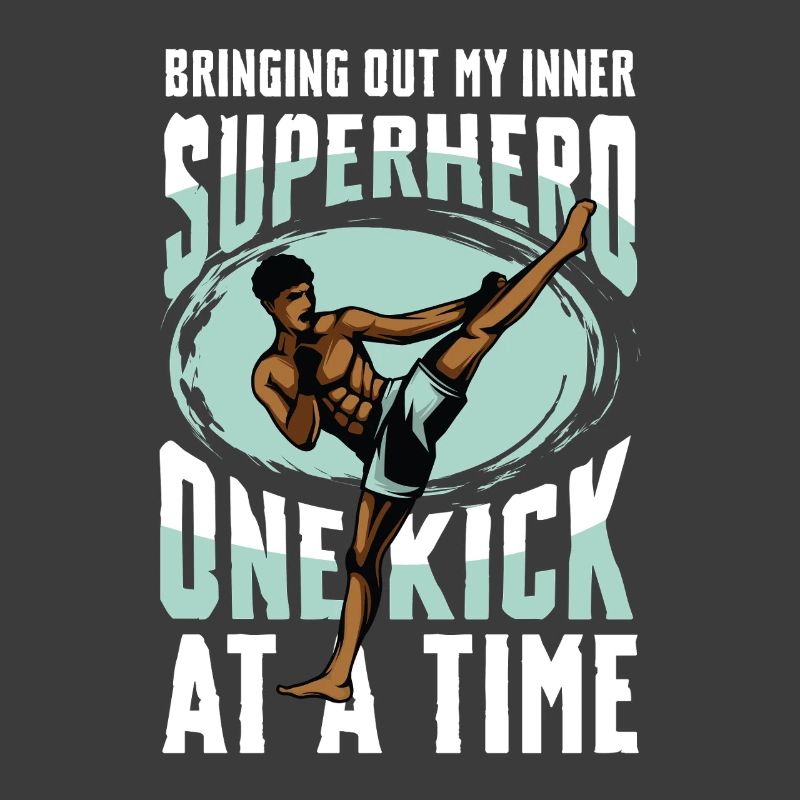 Muay Thai Superhero One Step to Time
