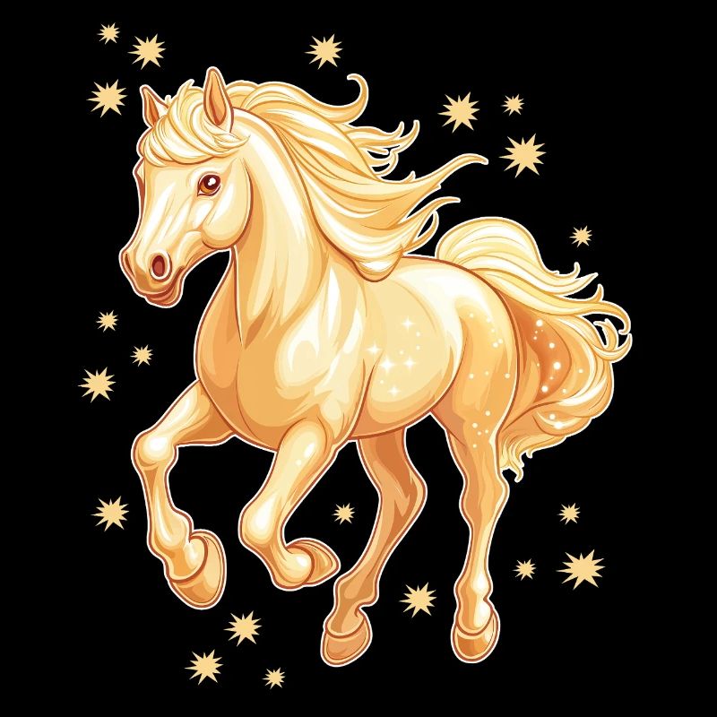 Cheval avec des étoiles