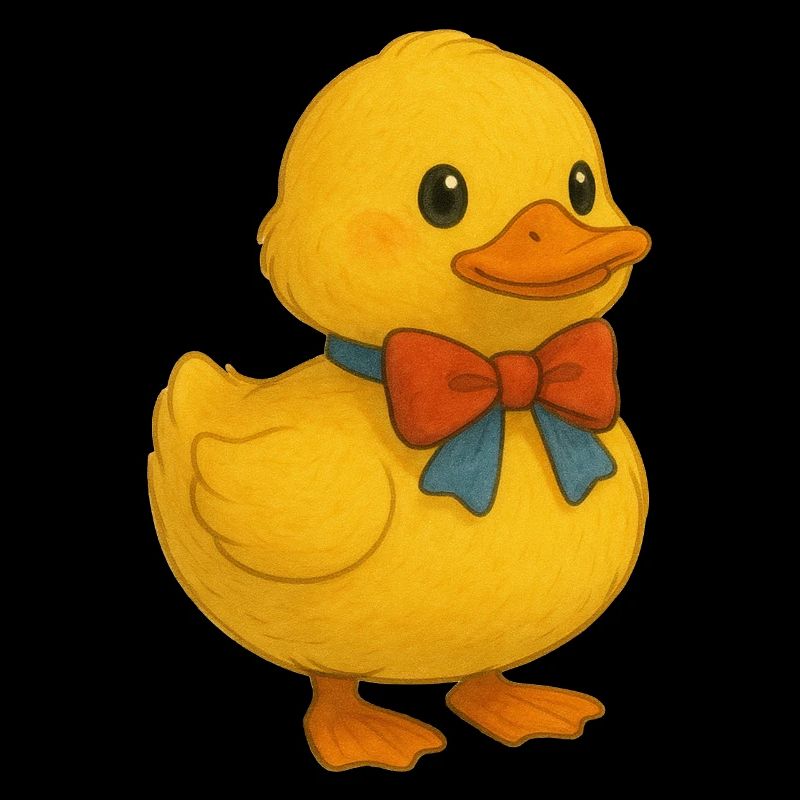 Ente mit Schleife