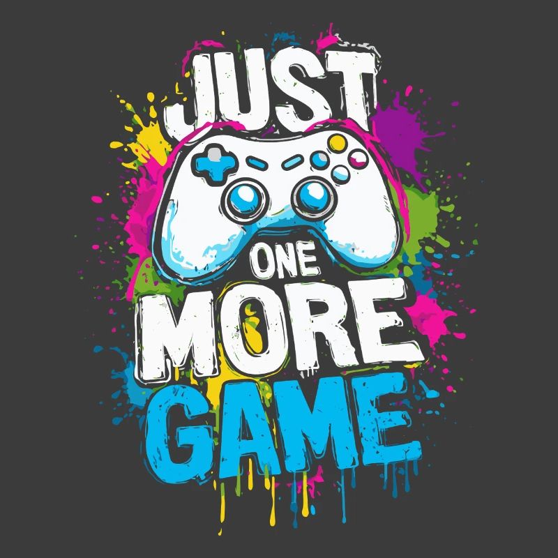 Just One More Game - Gamer Spruch mit Controller