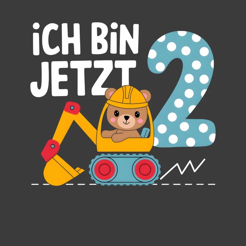 Ich bin jetzt 2 Bagger Bär 2. Geburtstag