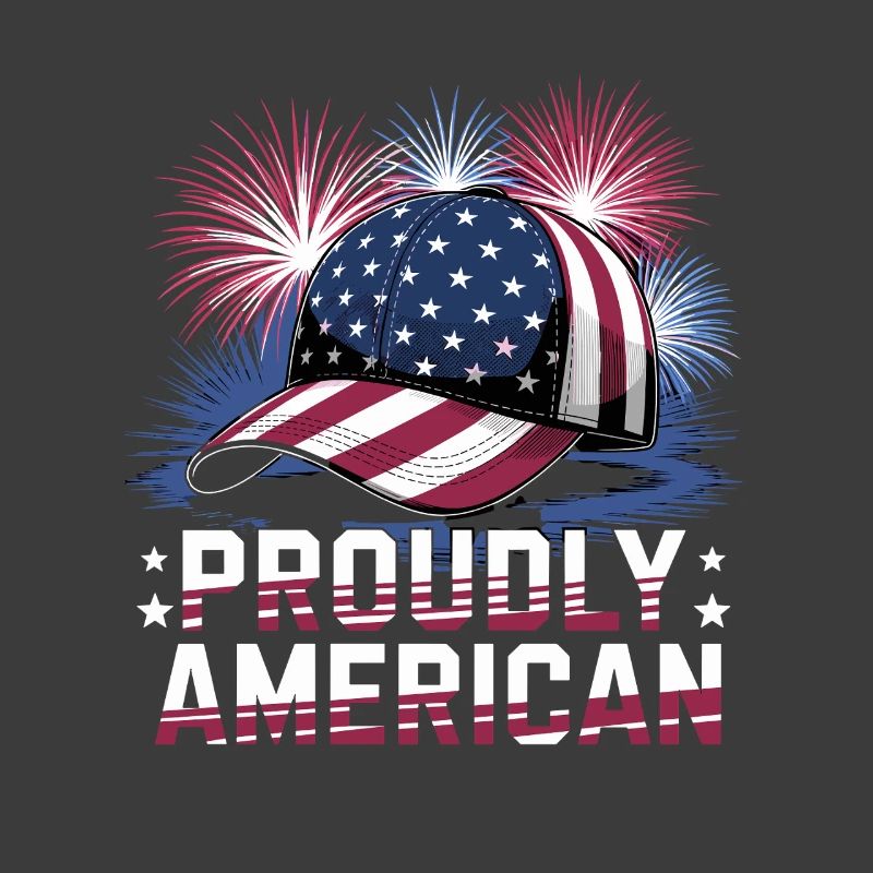 Proudly American Cap Mit Feuerwerk