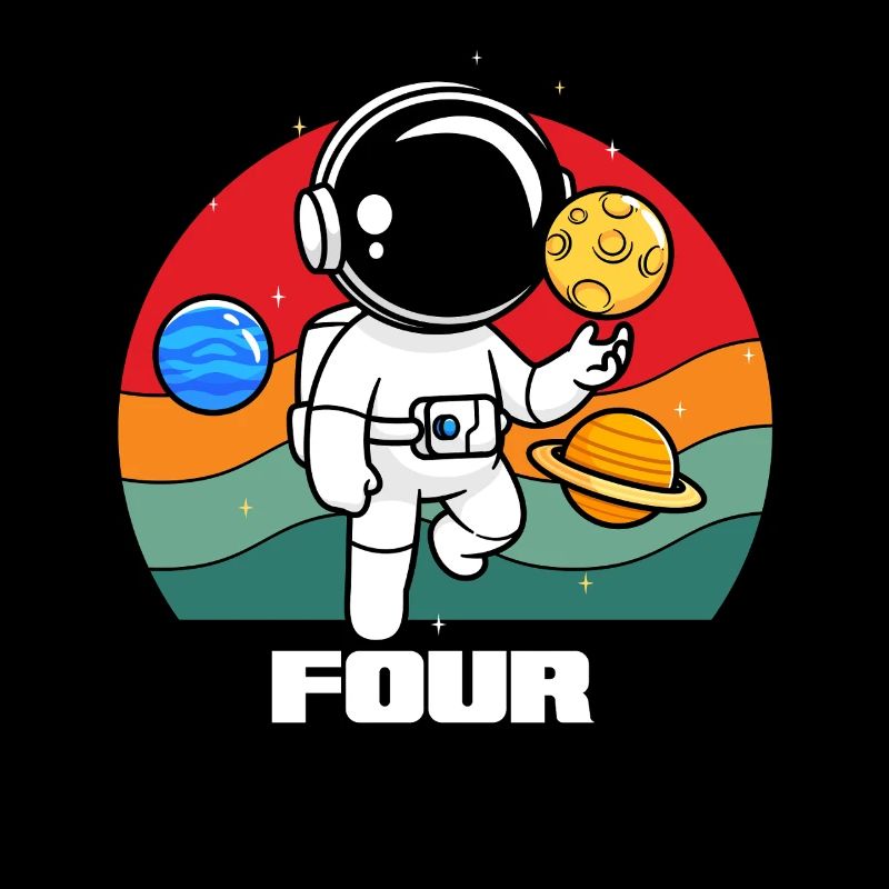 Abenteuerliche Astronautenreise Mit Planeten