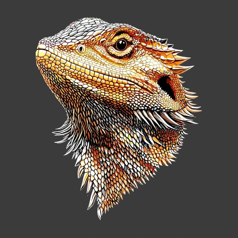 Bartagame Echse Bearded Dragon Süße Bartagamen