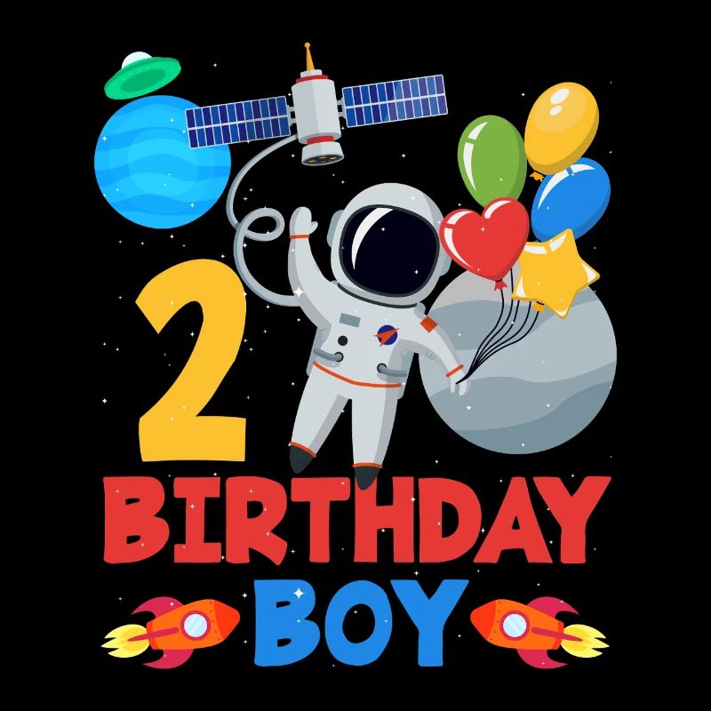 Aventure dans l’espace 2e anniversaire garçon