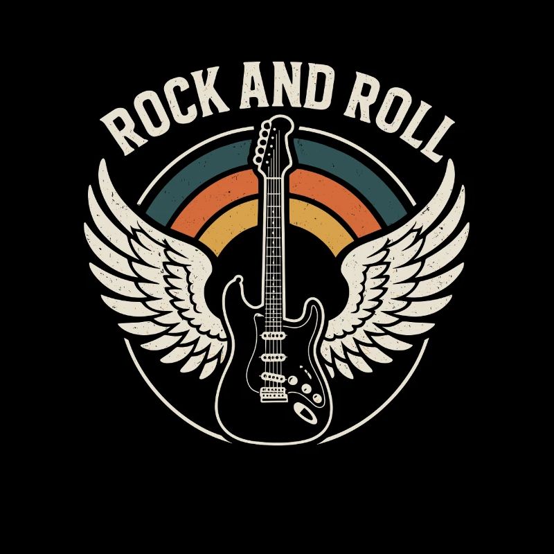 Rock and Roll Gitarre Retro