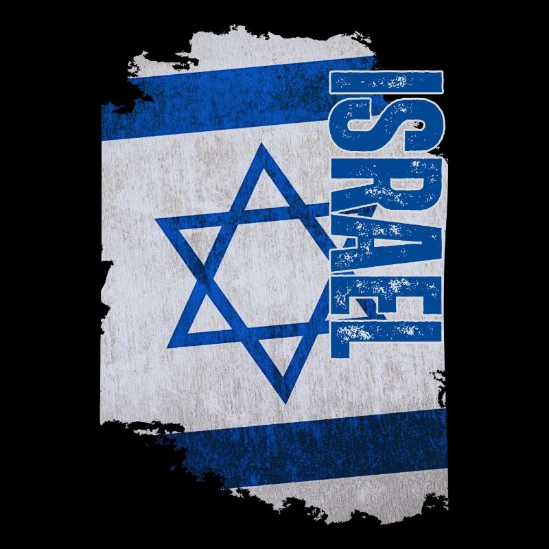 Drapeau vertical d’Israël, j’aime Israël