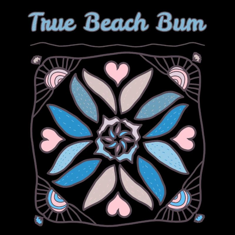True Beach Bum Mandala Print
