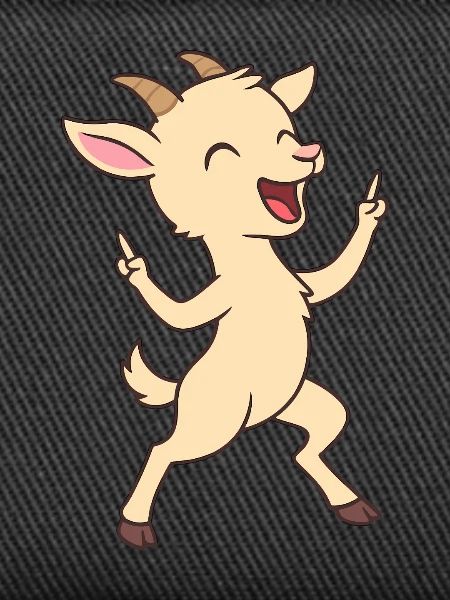 Dancing kid goat