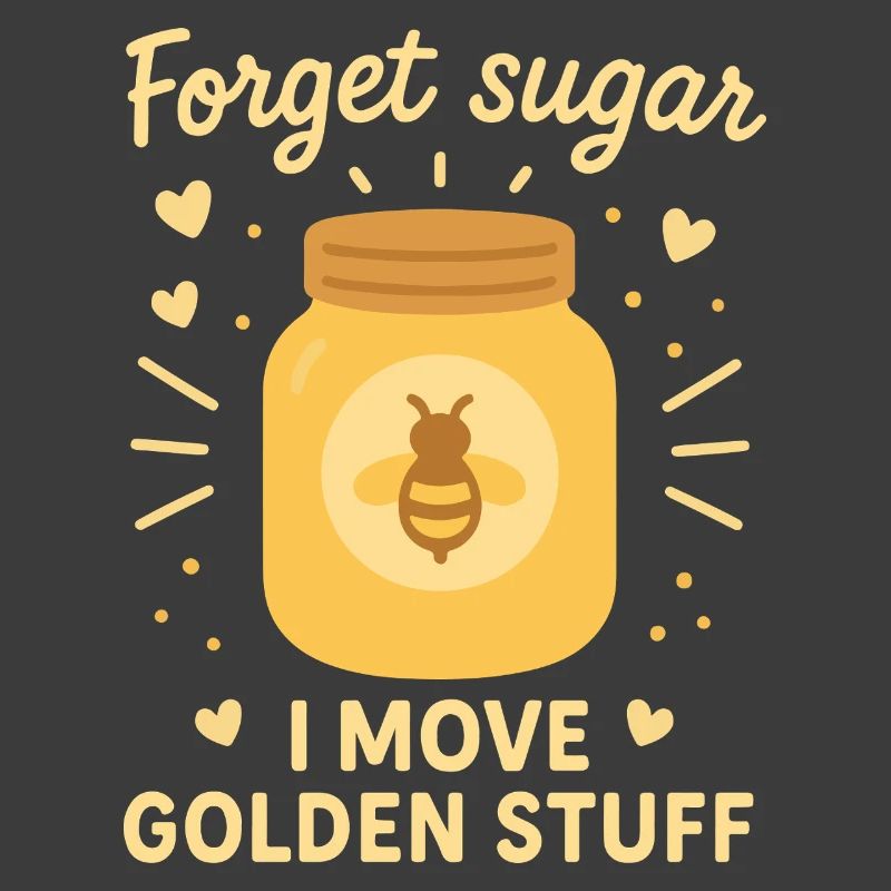 Bees Honey Beekeeper Funny Forget Sugar Saying