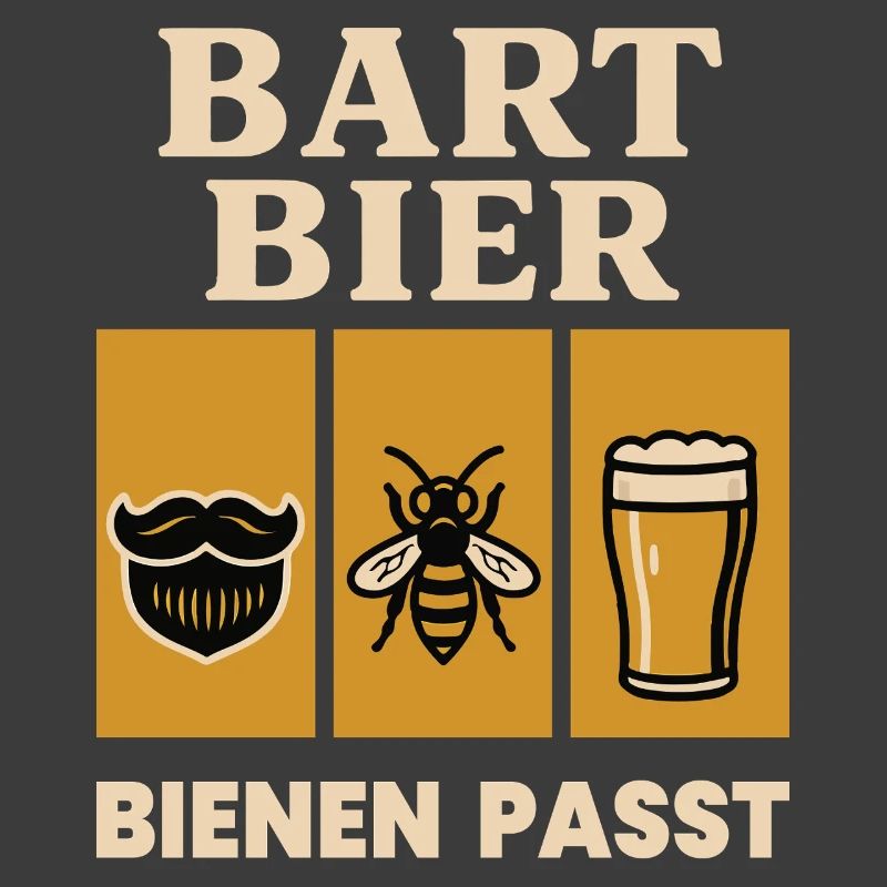Bees Beekeeper Beard Beer Bees Fits Saying