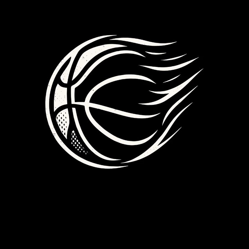 Conception de ballon de flamme de basket-ball