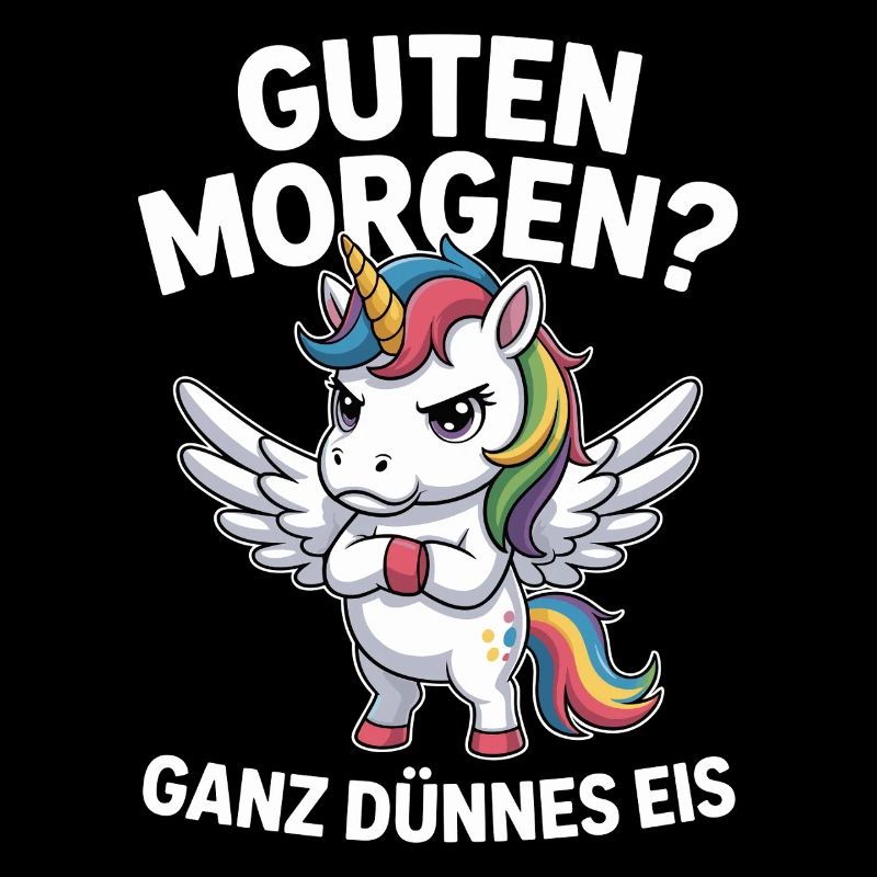 Good morning? Very thin ! Funny Unicorn
