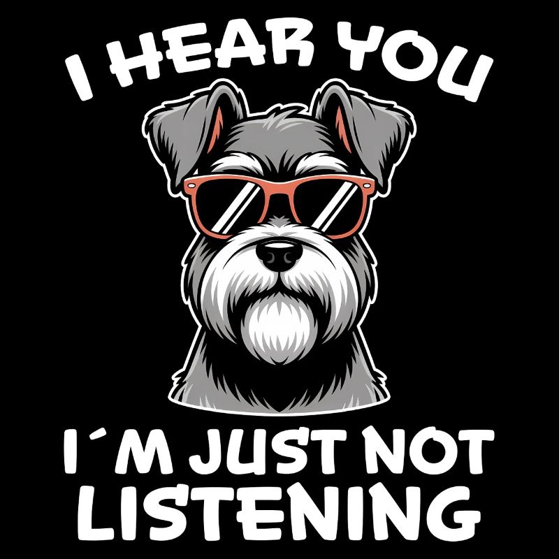 Schnauzer disant drôle de cadeau de schnauzer