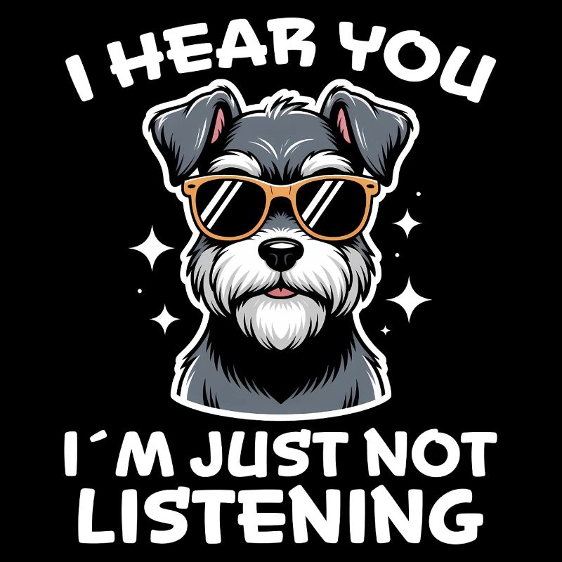 Schnauzer disant drôle de cadeau de schnauzer