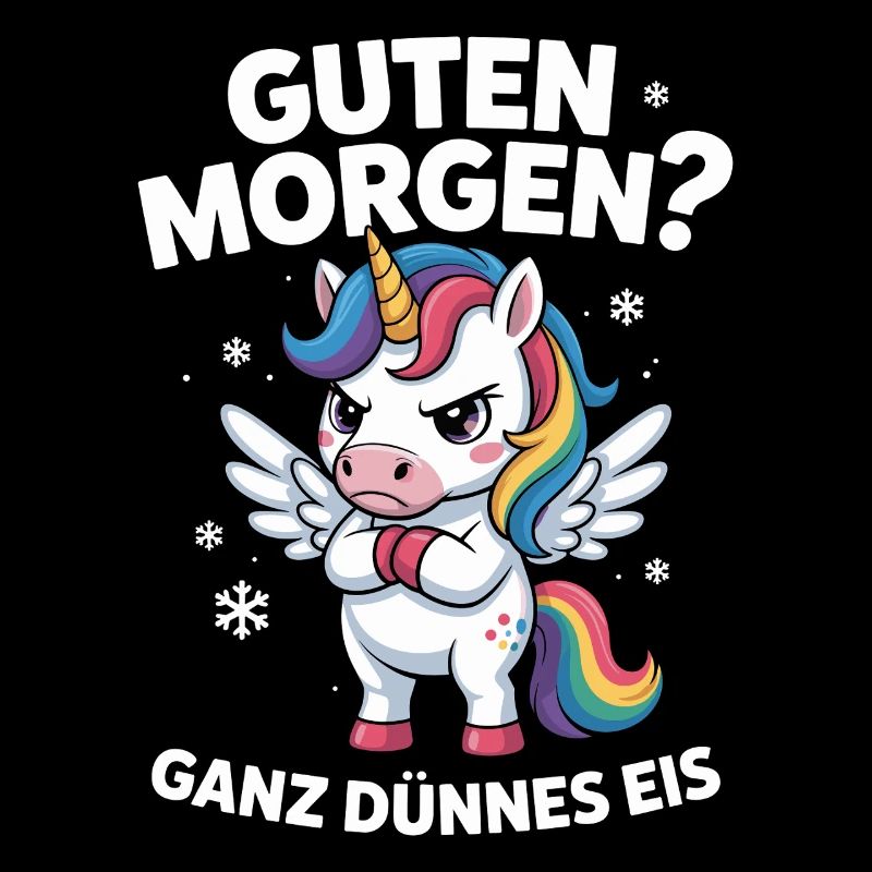 Good morning? Very thin ! Funny Unicorn